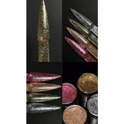 Platinum Gel 01 NAILSOFTHENIGHT, plata, 12ml