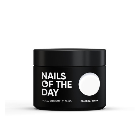 Polygel White NAILSHOFTHEDAY, 30 ml