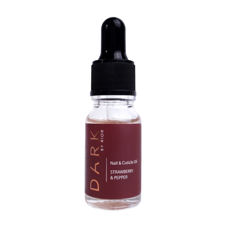 Aceite seco de cutículas con brillo Strawberry & Pepper DARK, 10ml