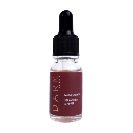 Aceite seco de cutículas con brillo Strawberry & Pepper DARK, 10ml