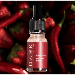 Aceite seco de cutículas con brillo Strawberry & Pepper DARK, 10ml
