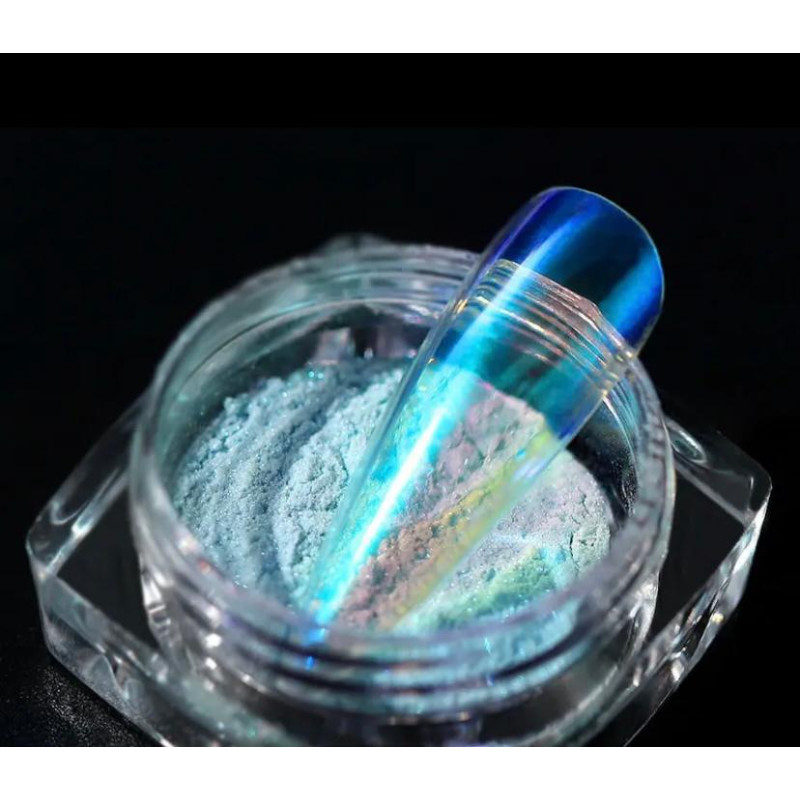 Mirror Chrome Powder Ice Magic 8, azul