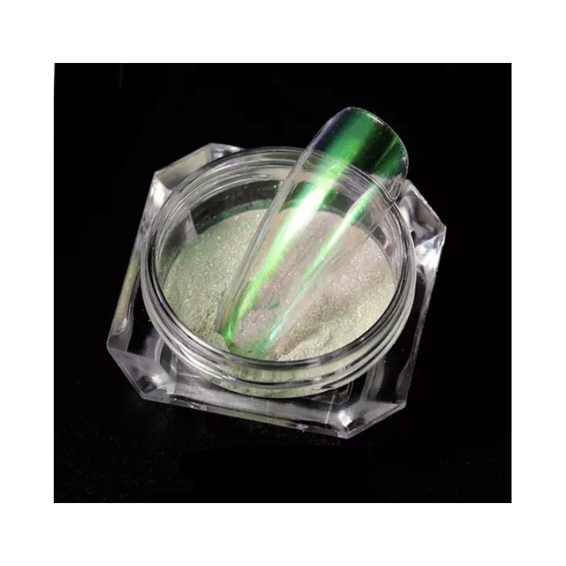 Mirror Chrome Powder Ice Magic 11, verde claro