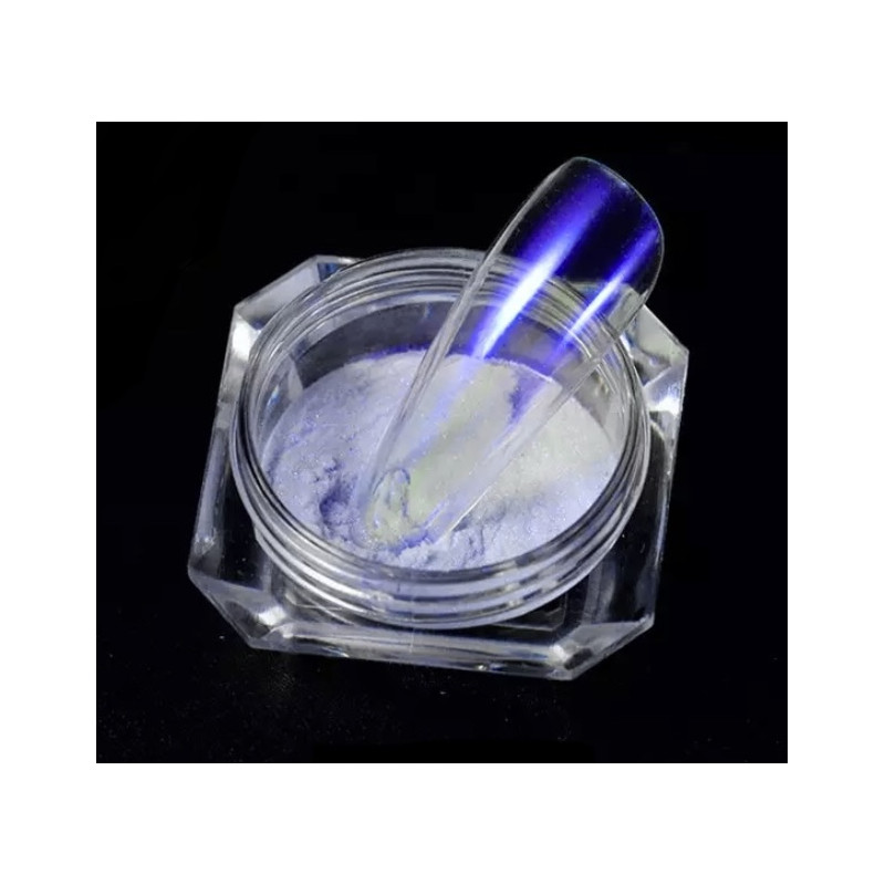 Mirror Chrome Powder Ice Magic 07, azul