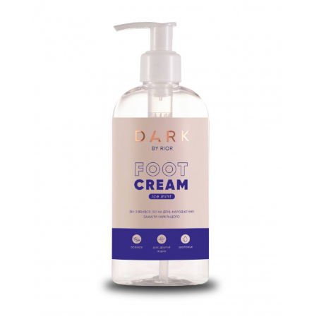 Crema para pies Foot Cream Mentol Dark, con mentol, 200 ml