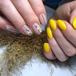 Esmalte Semipermanente D164 Amarillo Brillante, Komilfo, 8 ml