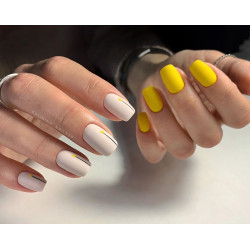 Esmalte Semipermanente D164 Amarillo Brillante, Komilfo, 8 ml