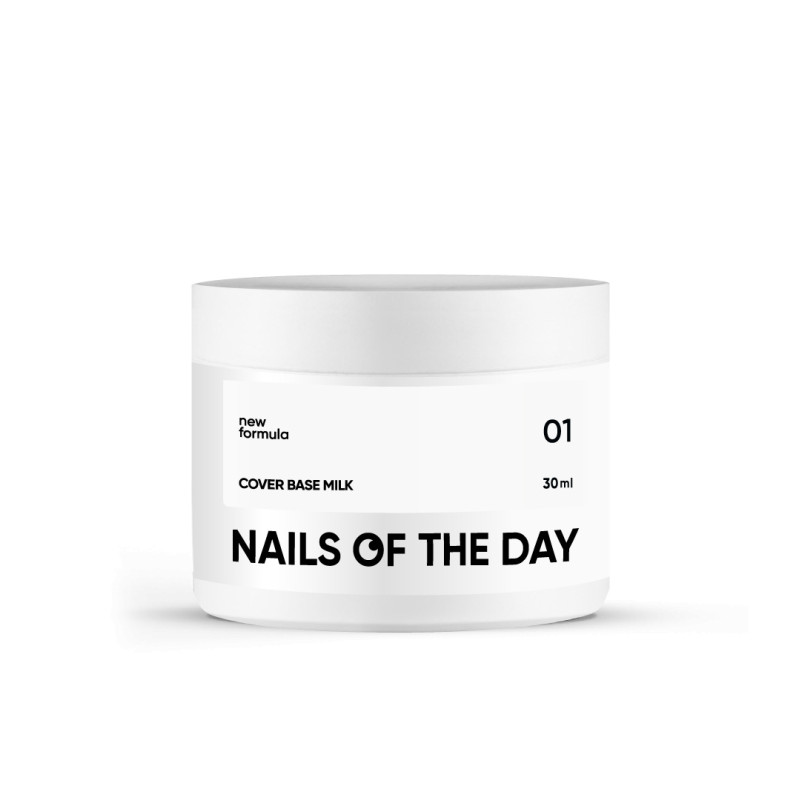 Cover Base Milk 01 NEW Formula NAILSOFTHEDAY, 30ml