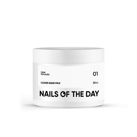 Cover Base Milk 01 NEW Formula NAILSOFTHEDAY, 30ml