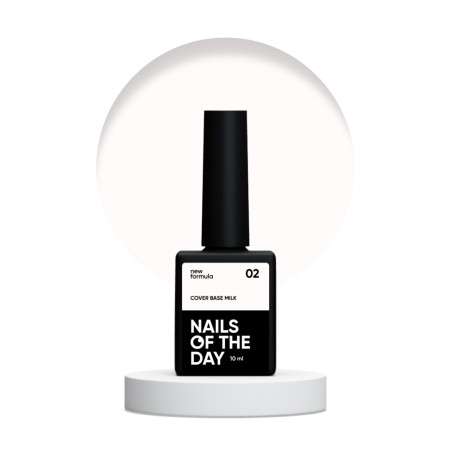 Cover Base Milk 02 NEW Formula NAILSOFTHEDAY, 10ml