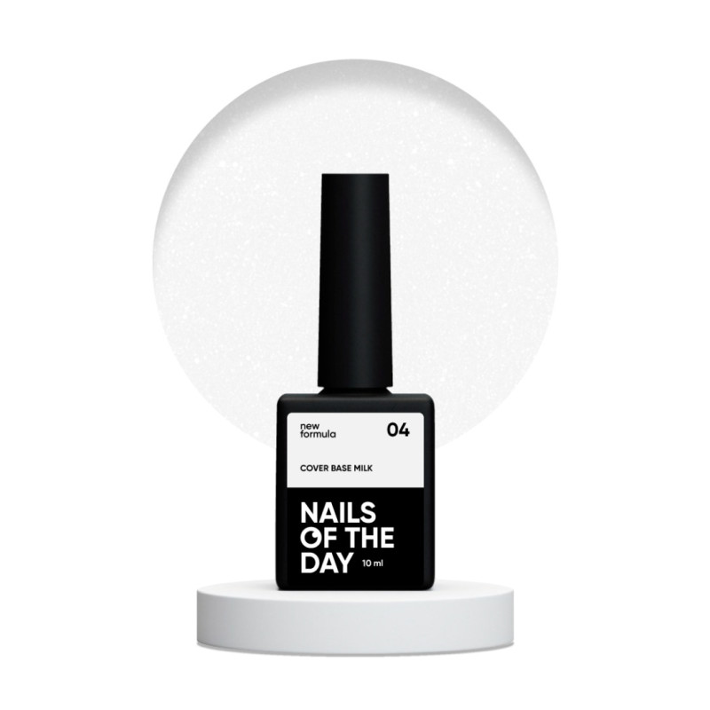 Cover Base Milk 04 Shimmer NEW Formula NAILSOFTHEDAY, 10ml