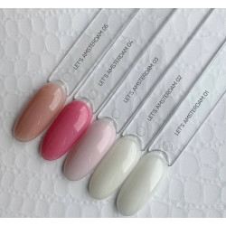 Base Let's Amsterdam 03 NAILS OF THE DAY, base camuflaje de color rosa claro, 10 ml