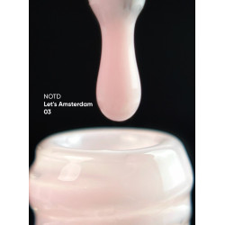 Base Let's Amsterdam 03 NAILS OF THE DAY, base camuflaje de color rosa claro, 10 ml