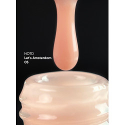 Base Let's Amsterdam 05 NAILS OF THE DAY, base camuflaje de color rosa, 10 ml