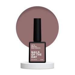 Esmaltes semipermanenetes Let's special Milk Choco Nailsoftheday, color Chocolate con leche, 10ml