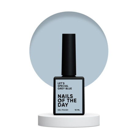 Esmalte Semipermanente Let's special Grey Blue NAILSOFTHEDAY, Gris azulado, 10ml