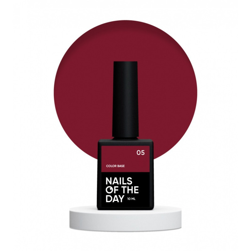 Color Base 05 Nails of the day, rojo oscuro,10ml