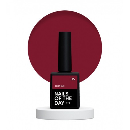 Color Base 05 Nails of the day, rojo oscuro,10ml