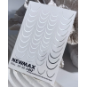 Pegatina al agua NF-32 NEWMAX, plata