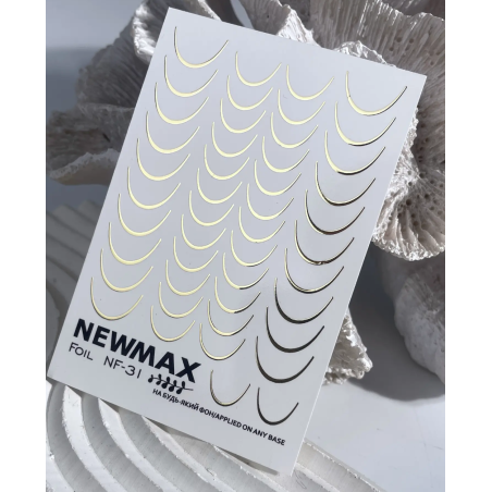 Pegatina al agua NF-31 NEWMAX, dorado