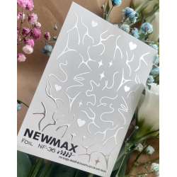 Pegatina al agua con foil,...