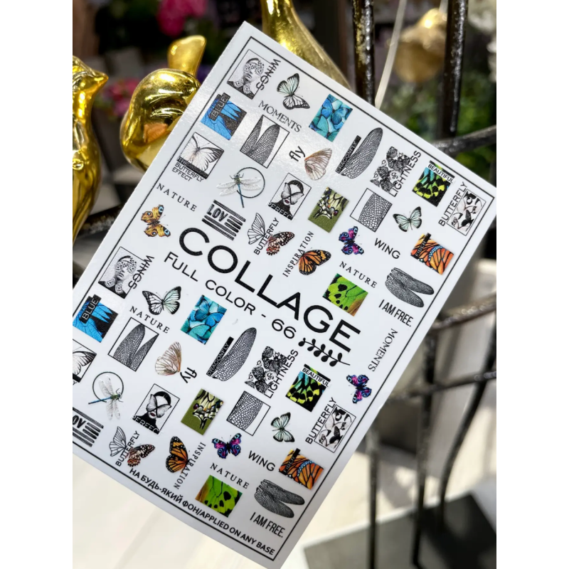 Pegatina al agua coloridas FC-66 COLLAGE