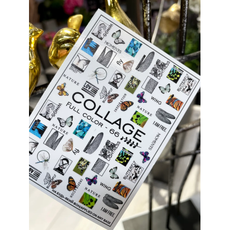 Pegatina al agua coloridas FC-66 COLLAGE