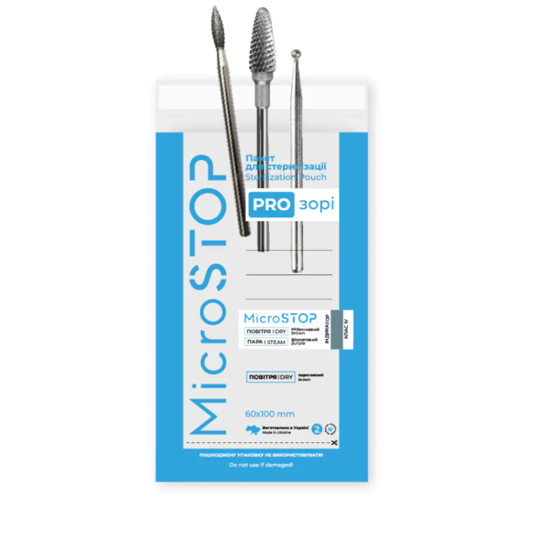 Bolsas Microstop Pro transparente para estirilización  60*100