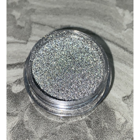 Purpurina reflectante plateada Nº01 Nailapex