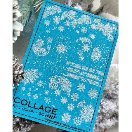 Pegatina al agua COLLAGE para navidad FC-90