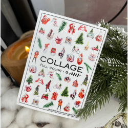 Pegatina al agua COLLAGE para navidad FC-8