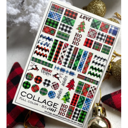 Pegatina al agua COLLAGE para navidad FC-85