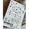 Pegatina al agua con foil dorado, Newmax NF-3