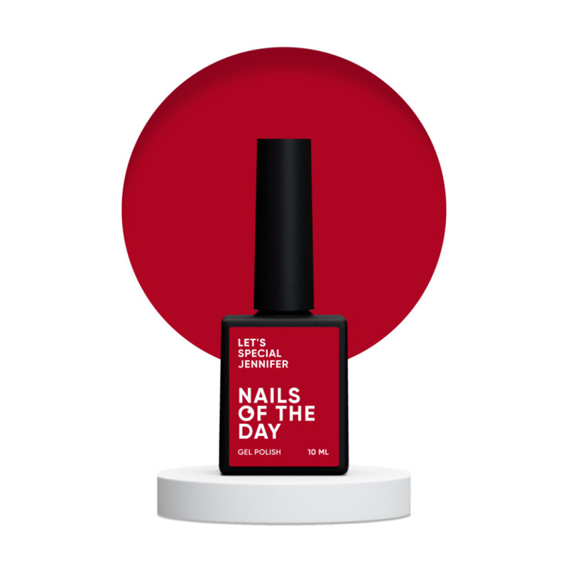 Esmalte Semipermanente Let's special Jennifer NAILSOFTHEDAY, Rojo Claro, 10ml