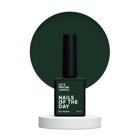 Esmalte Semipermanente Let's special Jungle NAILSOFTHEDAY, verde oscuro, 10ml