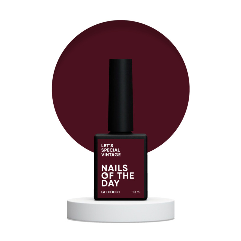 Esmalte Semipermanente Let's special Vintage NAILSOFTHEDAY, burdeos, 10ml