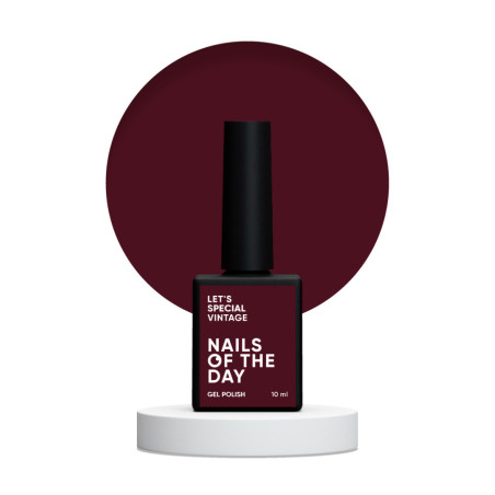 Esmalte Semipermanente Let's special Vintage NAILSOFTHEDAY, burdeos, 10ml