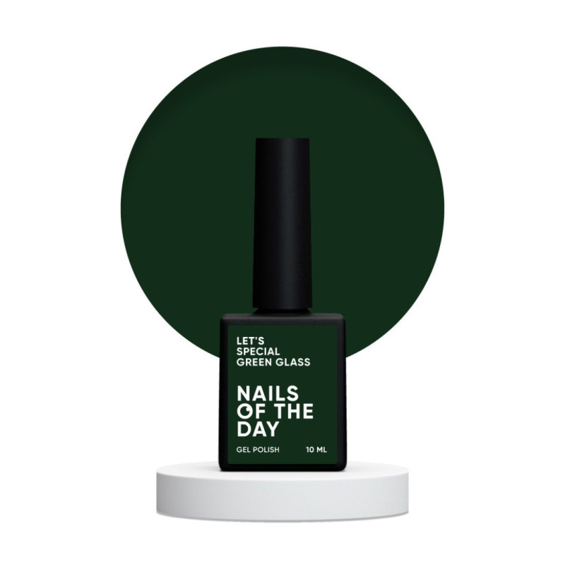 Esmalte Semipermanente Let's special Green Glass NAILSOFTHEDAY, Verde oscuro, 10ml