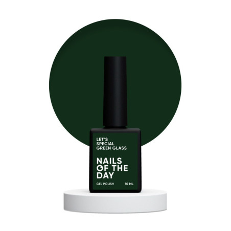 Esmalte Semipermanente Let's special Green Glass NAILSOFTHEDAY, Verde oscuro, 10ml