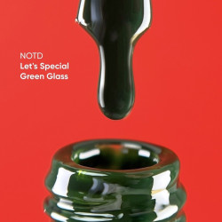 Esmalte Semipermanente Let's special Green Glass NAILSOFTHEDAY, Verde oscuro, 10ml