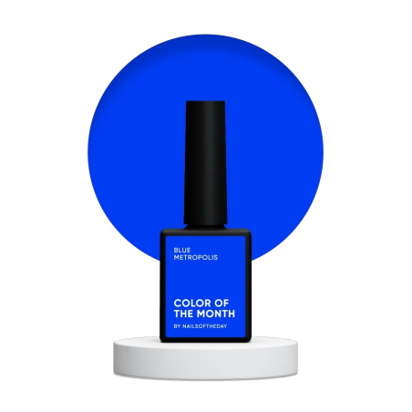Esmalte Semipermanente Let's special Blue Metropolis NAILSOFTHEDAY, Azul intenso, 10ml