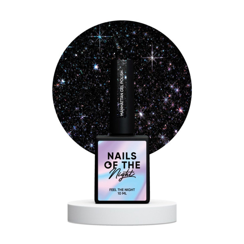 Esmalte semipermanente Manhattan NAILSOFTHENIGHT, negro, 10ml