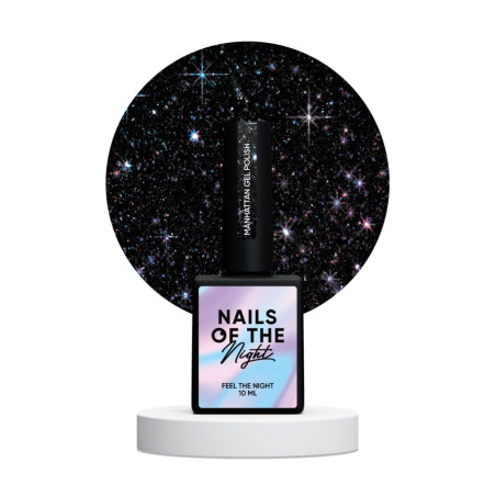 Esmalte semipermanente Manhattan NAILSOFTHENIGHT, negro, 10ml