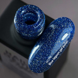 Esmalte semipermanente Blue Lagoon NAILSOFTHENIGHT, azul, 10ml