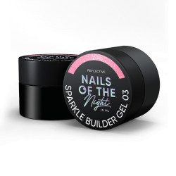 Sparkle Builder Gel 03 NAILSOFTHENIGHT, beige-rosa,15 ml