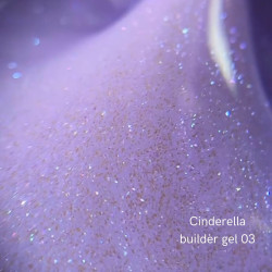 Builder Gel Cinderella 03 NAILSOFTHEDAY, violeta con iridiscencia perlada, 15g