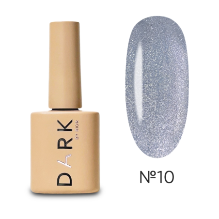 Esmalte Semipermanente Ojo de gato 10 Reflectante Dark, plateado, 10ml